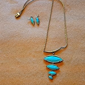Kedra Scott necklace and earrings